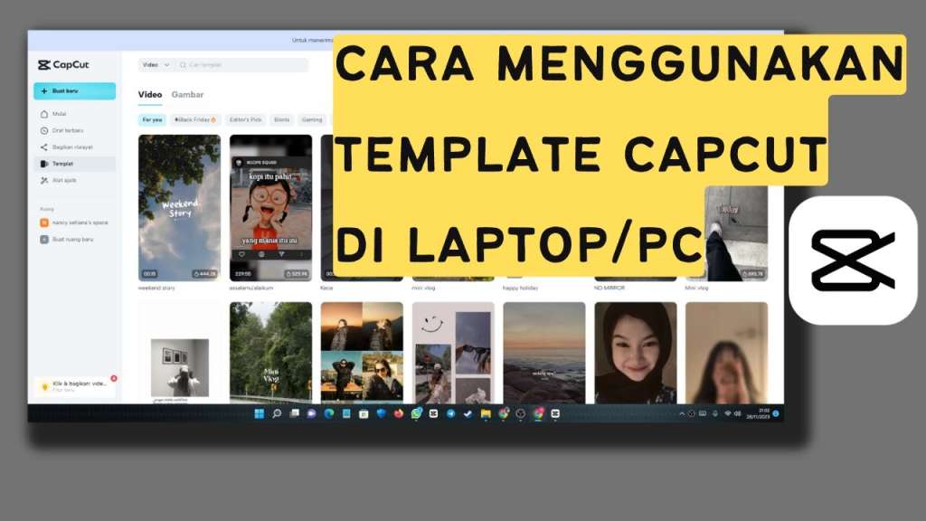 Bagaimana Cara Menggunakan Template Video Gratis