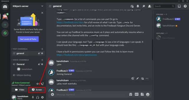 Cara Nobar di Discord