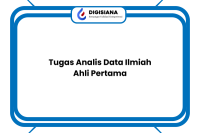 Tugas Analis Data Ilmiah Ahli Pertama