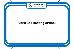 Cara Beli Hosting cPanel