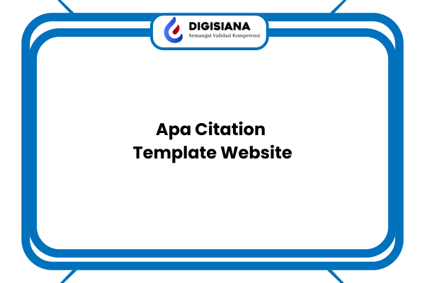Apa Citation Template Website